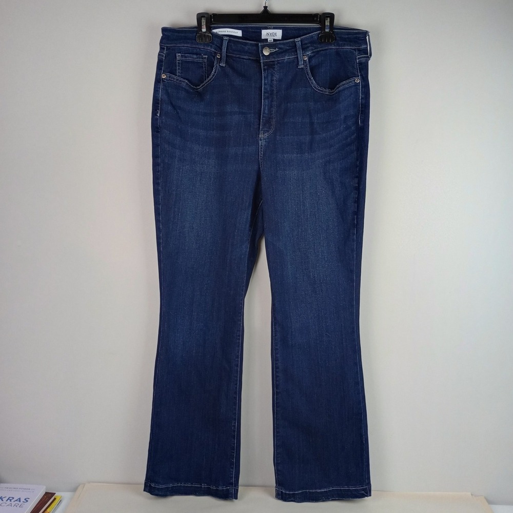 NYDJ Womens 16P Blue Sure Stretch Lift Tuck Barbara Bootcut Denim Jeans